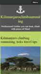 Mobile Screenshot of kilimanjaroclimbsummiting.com