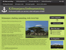 Tablet Screenshot of kilimanjaroclimbsummiting.com